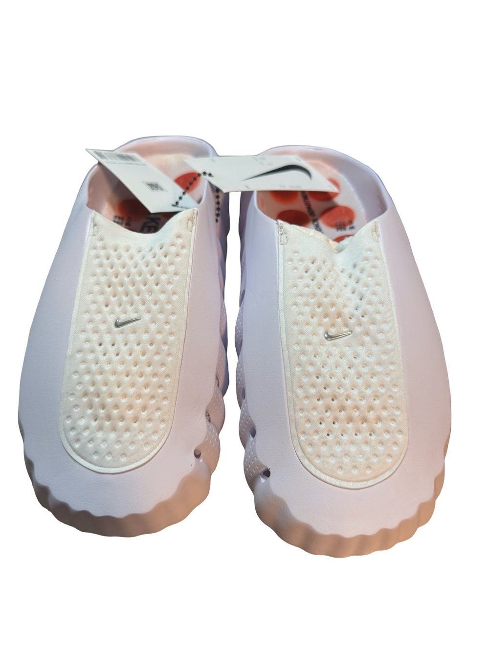 Nike Women’s Slip-On Clog in Light Pink and White